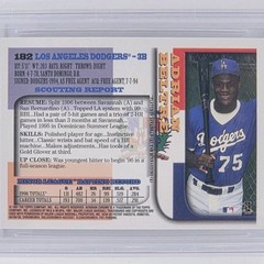 1997 Bowman Chrome – Adrian Beltre #182 International (RC) BGS 9 Mint LA Dodgers