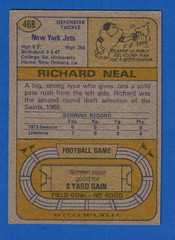 1974 Topps Richard Neal #468***Free Shipping***