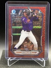 Wilder Dalis 2026 Bowman Chrome 1st Burgundy Mojo Refractor #80/275 – Rockies