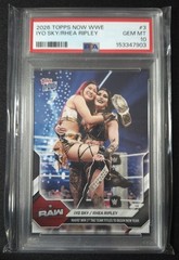 2026 Topps NOW WWE #3 Iyo Sky/Rhea Ripley Rhiyo 1st Tag Titles PSA 10 Gem Mint