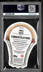 2023-24 Bowman&rsquo;s Best U Angel Reese Buckets Die Cuts Autographs Gold #/50, PSA 9
