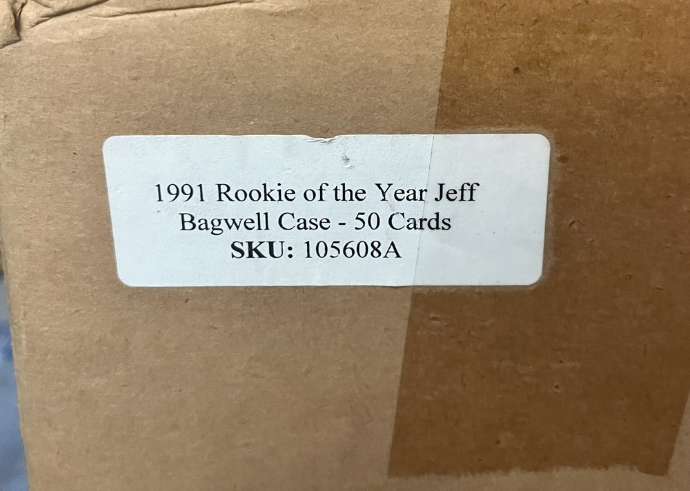 1991 Jeff Bagwell Rookie of Year Holoprism Case 50 Factory Sealed vintage Rare