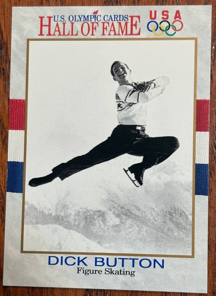 1991 IMPEL HOF US OLYMPIC DICK BUTTON CARD #12-JUL425