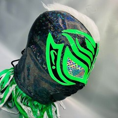 Mysterious Wrestling Lucha Libre Costume Mask Mascara Luchador Mystery Neon
