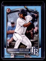 2025 Bowman Draft Dean Moss 1st Sky Blue (/499) #BD-114 Tampa Bay Rays