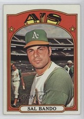 1972 Topps Sal Bando #650 4k8