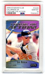 CAL RIPKEN JR.~RARE (POP 9) 2000 STADIUM CLUB PSA-10 GEM-MT MLB INSERT CARD#CA20
