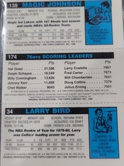 1996 Stadium Club Finest Reprints Magic Johnson Larry Bird Julius Erving 8 of 50