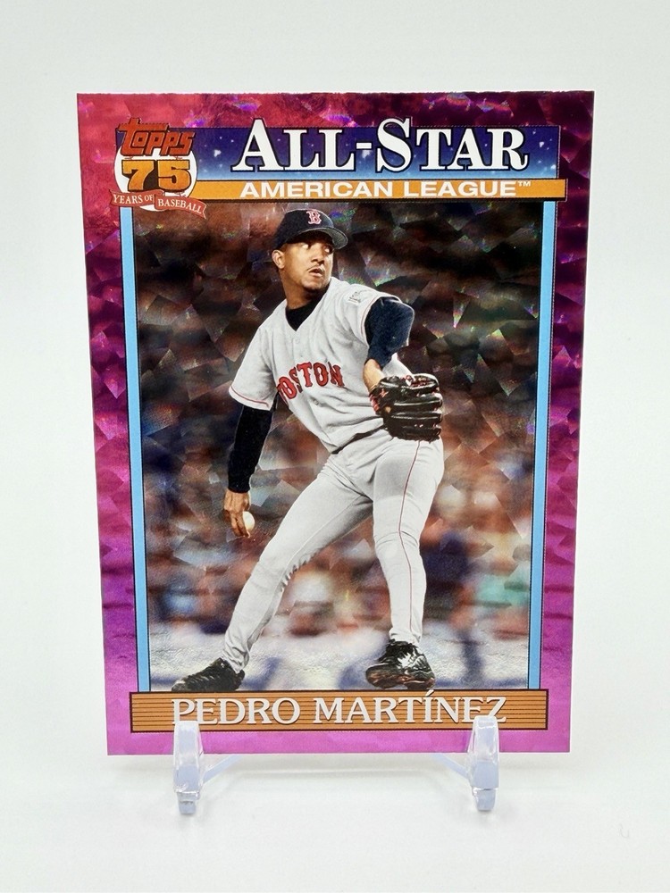 2026 Topps Series 2 – Pedro Martinez #91AS-8 Pink Crackle Foil – Boston Red Sox