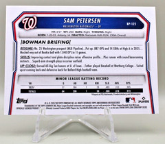 2026 Bowman Prospects – Sam Petersen #BP-122 Nationals