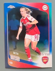 2025-26 Topps Chrome Womens UEFA #100 Beth Mead /150 Blue Refractor