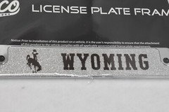 Wyoming Cowboys Rico Industries 12&Prime; x 6&Prime; Chrome Glitter License Plate Frame