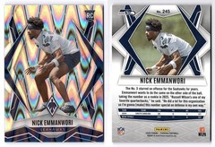 2025 Panini Phoenix #245 Nick Emmanwori Silver Seismic RC Seattle Seahawks