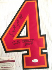 Dexter Jackson Tampa Bay Buccaneers Autographed Custom Jersey S B MVP JSA COA