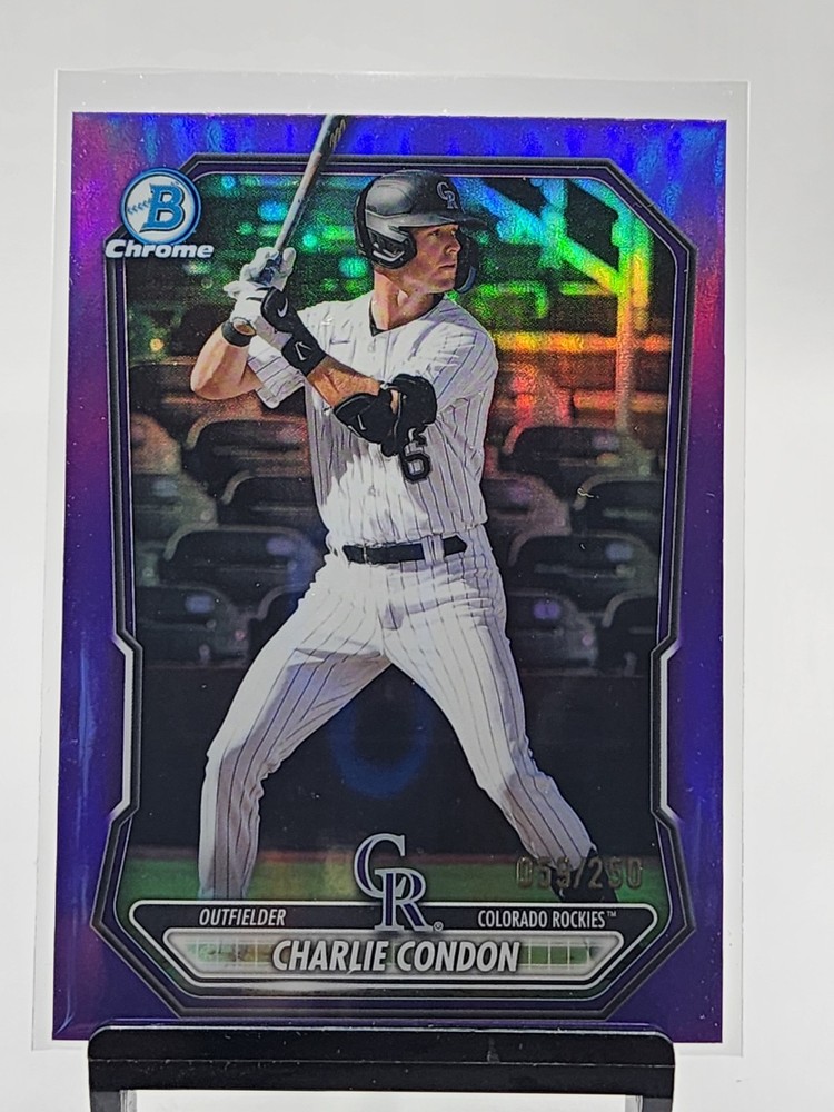 Charlie Condon 2026 Bowman Chrome True Purple /250 BCP-46 – Color Match