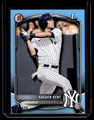 2025 Bowman Draft Sky Blue Border Kaeden Kent 235/499 New York Yankees #BD-65