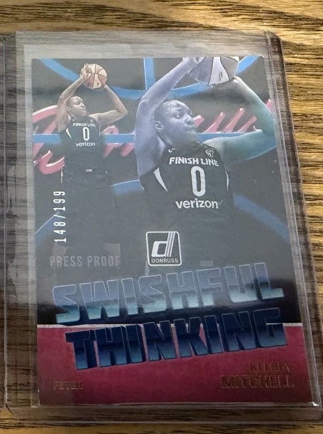 2019 Donruss WNBA #5 Kelsey Mitchell Swishful Thinking Silver Press Proof #/199