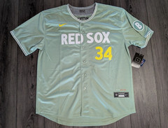David Ortiz #34 Boston Red Sox 2025 City Connect Jersey Green Monster NEW