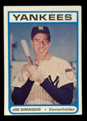 1972 VINTAGE JOE DIMAGGIO THE BOWERY BANK PROMOTIONAL BASEBALL CARD NRMT M3 JD
