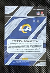 STETSON BENNETT IV 2023 SPECTRA FOOTBALL ROOKIE DISCO /50 MONUMENTAL Patch