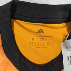 $100 Adidas AS Roma 2025/26 Men Medium SLIM FIT Away Soccer Jersey JJ4187 Orange