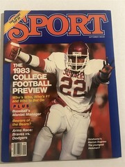 1983 Sport Magazine OKLAHOMA SOONERS Marcus DuPree NCAA PREVIEW No Label HEISMAN