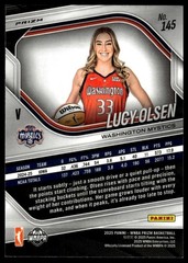 2025 Panini Prizm WNBA #145 Lucy Olsen Ice Prizms Signed Card Auto IP