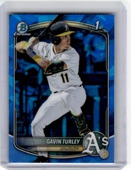 GAVIN TURLEY 2025 BOWMAN DRAFT CHROME SAPPHIRE REFRACTOR #BDC-28