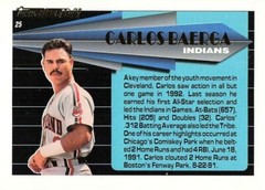 1993 Topps Black Gold Carlos Baerga #25 – Cleveland Indians – QTY! (B)