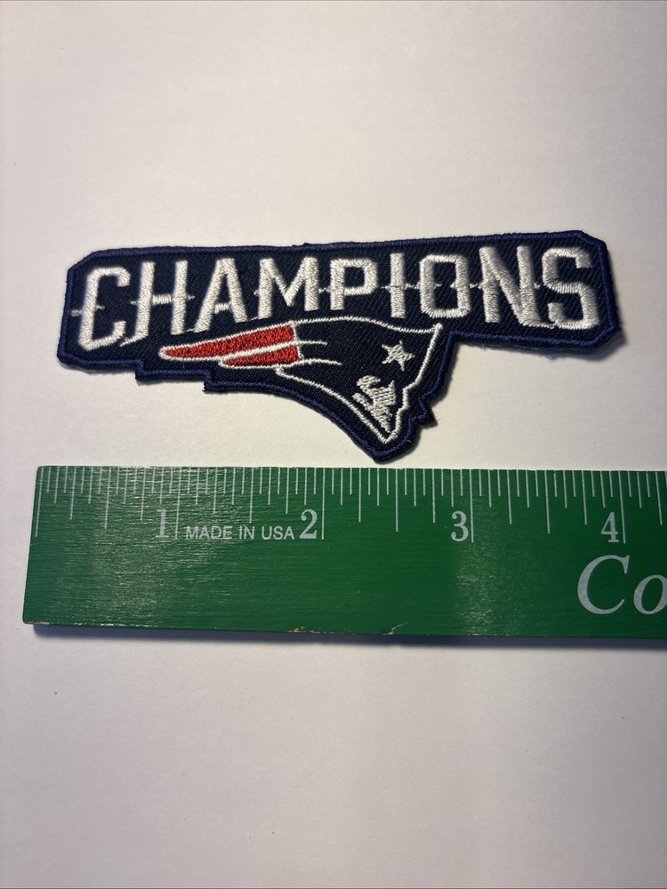 New England Patriots Champions Embroidered Iron On Patch