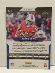 John Brown 2020 Prizm Red and Black Snake Skin! SSP Buffalo Bills!