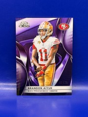 2025-26 Topps Chrome Black Brandon Aiyuk Purple 47/75 49ers #90