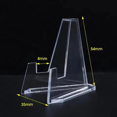 30 Pack Clear Card Stands, Arcylic Card Display for Sports Graded