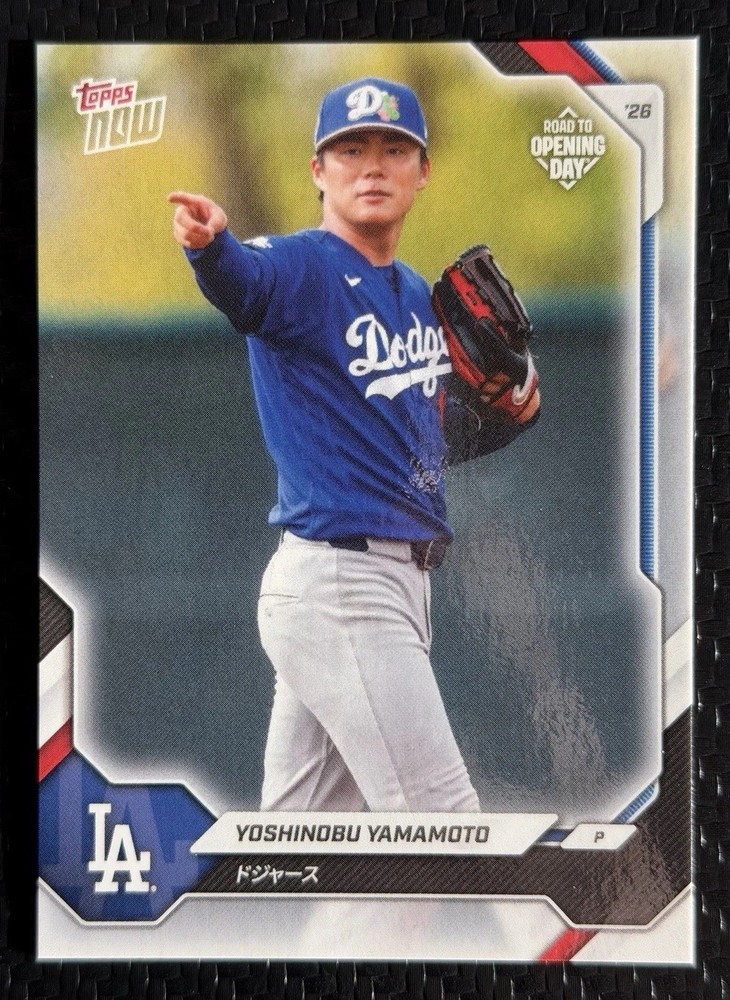 2026 Topps NOW Yoshinobu Yamamoto Road to Opening Day Japan Edition Dodgers