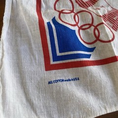 Vintage Levi&rsquo;s Bandana Olympics 1984 80s Los Angeles Made in USA