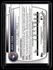 2025 Bowman Draft #CPA-JC Jake Cook Chrome Prospect Auto