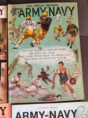 Vtg 1950&rsquo;s/60&rsquo;s/70&rsquo;s-era ARMY vs. NAVY College NCAA Game Program Lot (12)