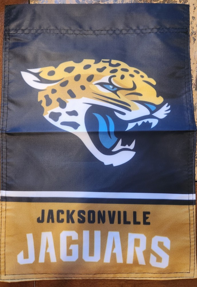 Jacksonville Jaguars 12 X 18 Inches Double Sided NFL Football Garden Flag