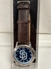 San Diego Padres Watch Classic Sports Mens Brown Leather Sparo MLB Merch