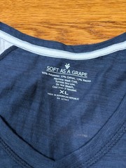 Soft as a Grape Boston Red Sox Womens T-Shirt Size XL Blue V-Neck MLB NEW NWT
