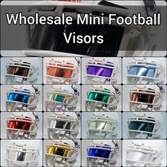 As LOW as $2.00/visor BULK Mini Football Visors (*Flat Style*) Mini Helmet Visor