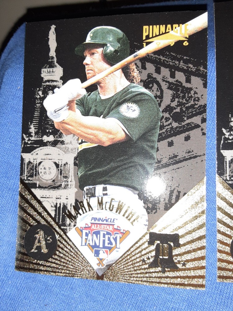1996 PINNACLE MARK MCGWIRE ALL STAR FAN FEST # 27 OF 30 MVP HOF MLB GOLD FOIL