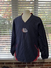 Gonzaga Bulldogs 2XL Pullover Water-Resistant Jacket NWT Long Sleeve Blue/Red