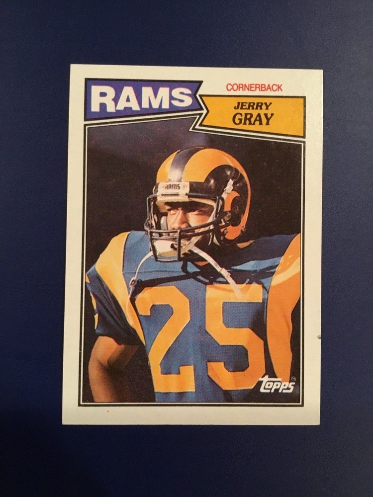 1987 Topps #157 JERRY GRAY ROOKIE RC Los Angeles Rams Qty Avail NM-MINT