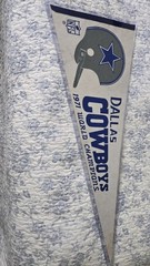 1971 Dallas Cowboys World Champions Vintage Pennant