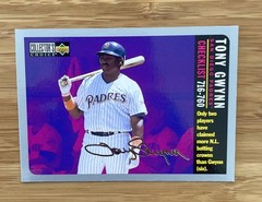 1996 Upper Deck Collector&rsquo;s Choice – Checklist Tony Gwynn #760 Silver Signature