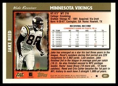 1997 Topps Jake Reed Minnesota Vikings #201