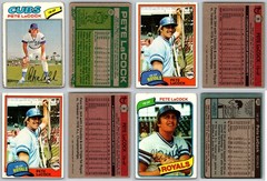 Pete LaCock 4 Card Lot – Topps Fleer 1977 1980 1981 Kansas City Royals