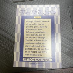 2026 Panini -90’s Culture Elite Series /299 Peyton Manning #ES-PM HOF SP!