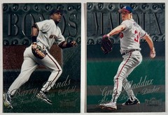 1998-99 Metal Universe Barry Bonds, Greg Maddux, Craig Biggio Baseball Cards Lot